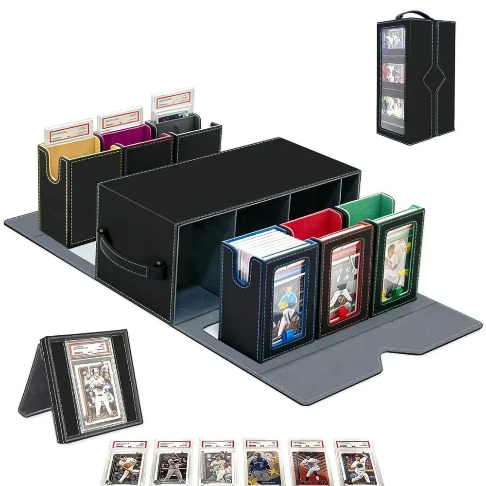 Graded Card Storage Box Case Black Modular Drawer Slab Organizer 001 NWOT
